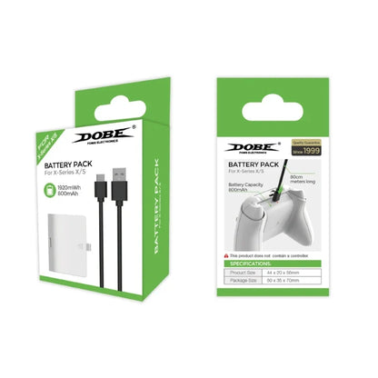 E9LB 800mAh Rechargeable Battery Pack with USB Cable for Xbox Series S Controller