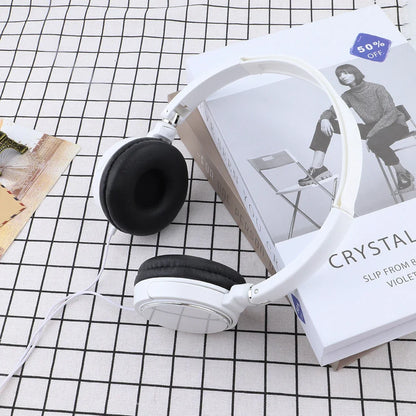 3.5mm & Type-C Wired Headphones - Foldable Stereo Headset with Bass & Noise Cancellation