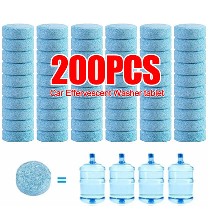 Solid Car Windscreen Cleaner Tablets – Effervescent Auto Wiper Glass Cleaning Concentrate Detergent