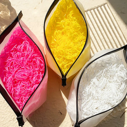 500/1000/2000PCS Colorful Disposable Rubber Hair Ties – Ponytail Holders for Girls & Kids Hair Accessories