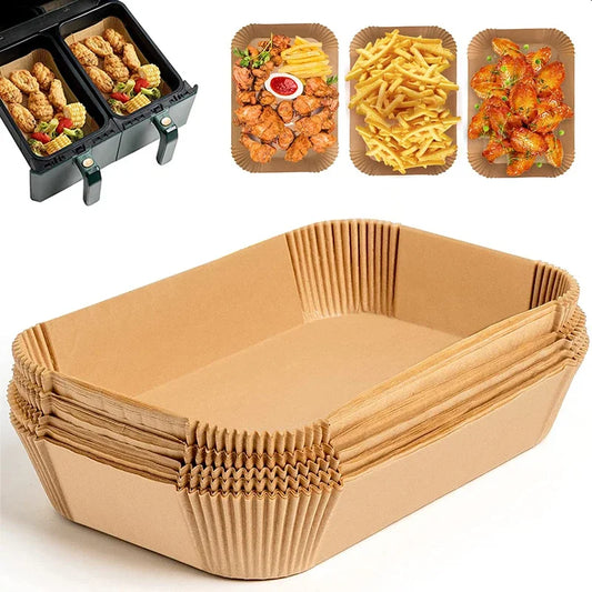 Disposable Air Fryer & Baking Paper — Non-Stick, Oilproof Mat for Microwave, Barbecue & Kitchen Accessories