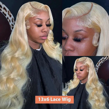 613 HD Lace Frontal Human Hair Wig – 13x6 & 13x4 Body Wave, 30 Inch, 250% Density Brazilian Hair, Black, Women's Choice