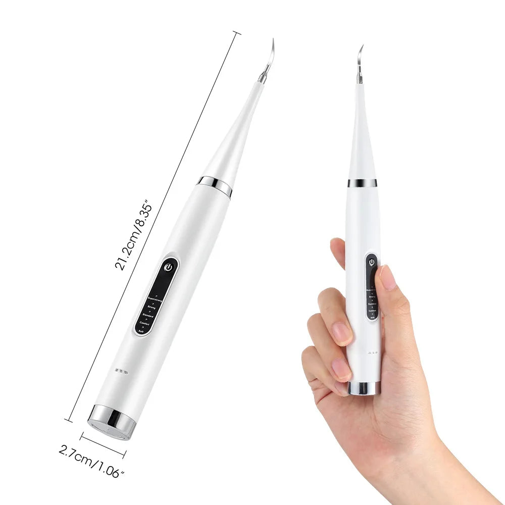 Electric Tooth Whitening Brush – Sonic Teeth Cleaner, Dental Scaler, Plaque & Calculus Remover Kit