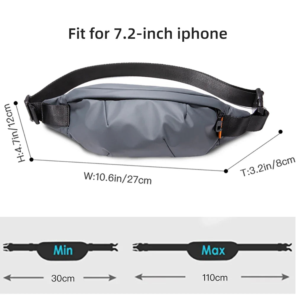 HK Multifunctional Waist Bag for Men – Belt Bag, Waist Pack, Outdoor Travel Sports Pouch, Fashionable Fanny Pack for Men & Women