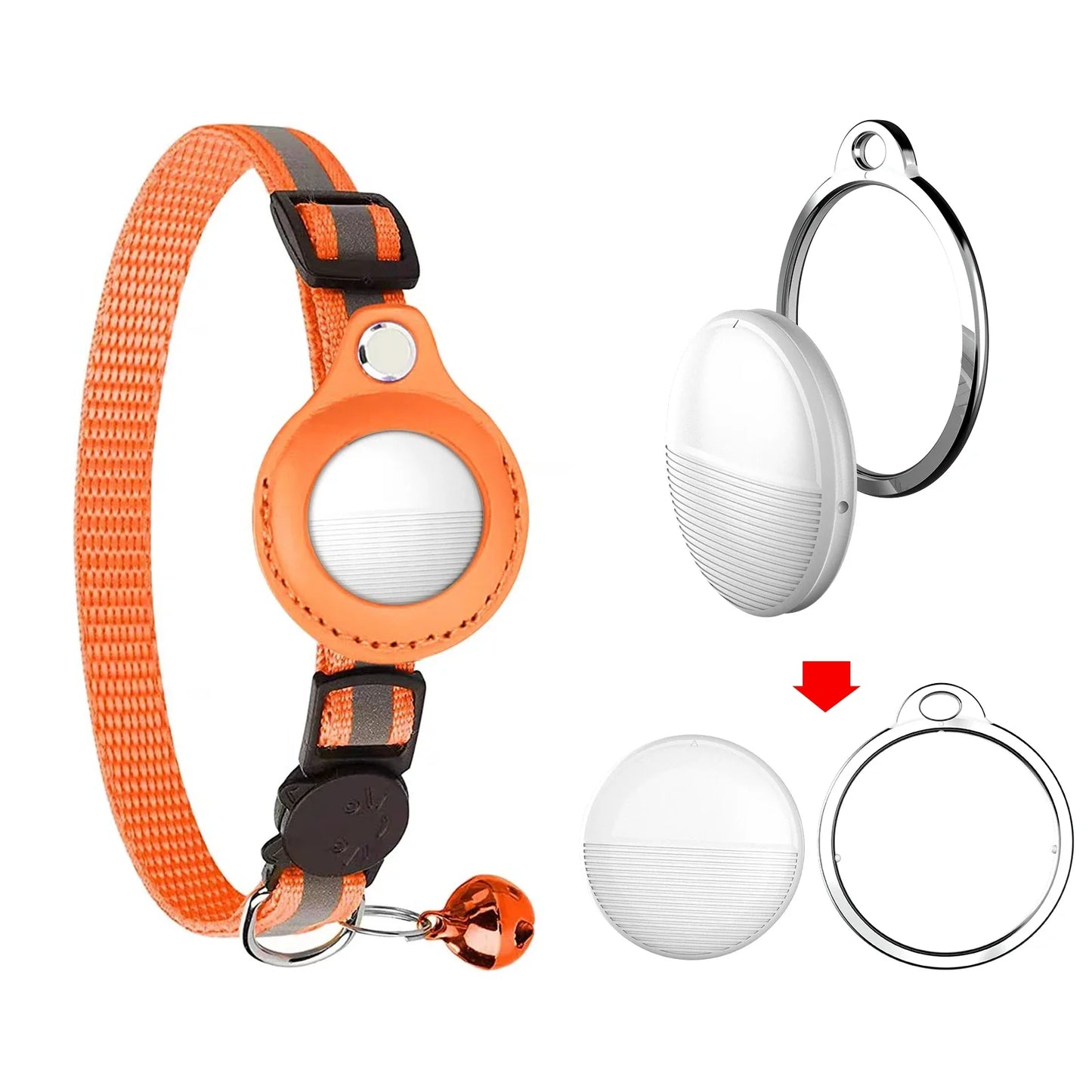 Mini GPS Tracker for Apple iOS — Find My App Compatible Smart Bluetooth AirTag for Child, Pet, Bike & Bag Loss