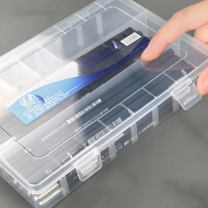 Large Capacity Transparent Pencil Case – Cartoon PP Pen Box & Art Supplies Storage Stationery Organizer