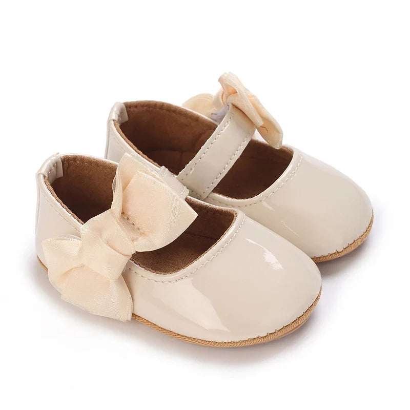 Infant Princess Pre-Walker Shoes - Bowknot Soft Sole Sandals for Baby Girls 0–1 Year