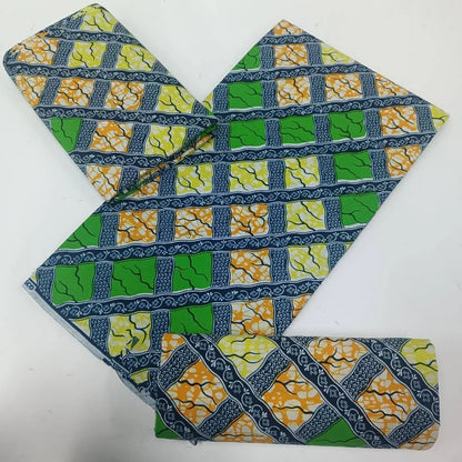 High Quality African Wax Print Fabric - 100% Cotton Soft Ankara Real Wax Fashion Material