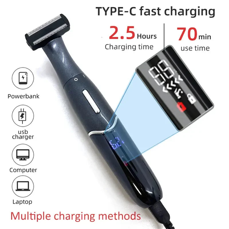 4-in-1 Electric Epilator for Women – Multifunction Body, Face & Precision Intimate Shaver and Trimmer