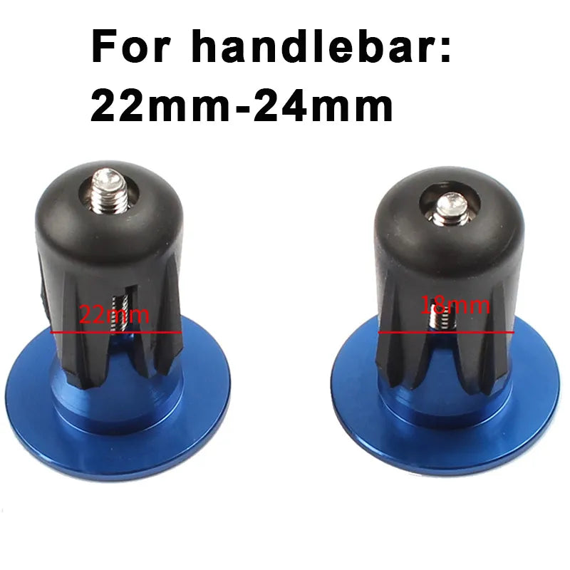 Aluminum Alloy Handlebar End Plugs: 1 Pair for Mountain & Road Bikes - BMX MTB Grip Cover & Bicycle Accessories