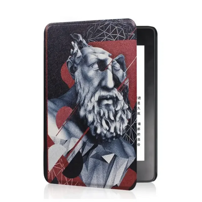Leather Auto Sleep Case for Kindle Colorsoft Signature Edition (1st Gen, 7") & Paperwhite 12th Gen Protective Cover Funda