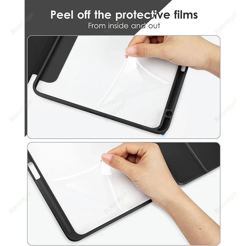 Smart Case for iPad Air 11" (M2 2024, 6th Gen) & iPad Pro 11" (M4/M2) - Compatible with Air 5th, 4th, 9th, 8th, 7th, 10.2", and Air 3 (10.5")
