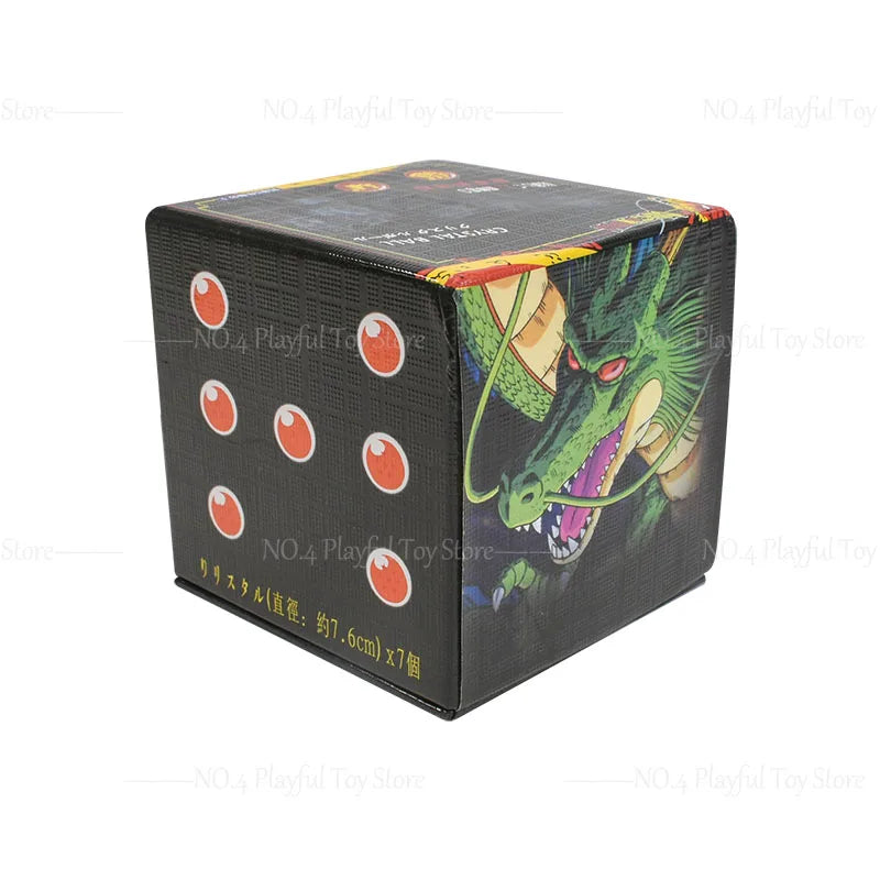 7.6cm Dragon Ball Anime Figure — 1-7 Star Orange Resin Crystal Globe, Large Desktop Ornament, Toy Collection Gift
