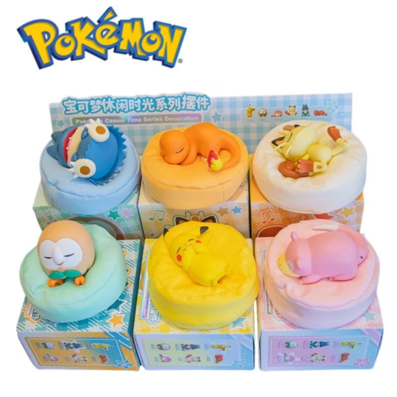 6 Styles Pokémon Starry Dream Series Figures — Pikachu, Meowth, Rowlet, Charmander, Gible Action Toys & Collectible Gifts