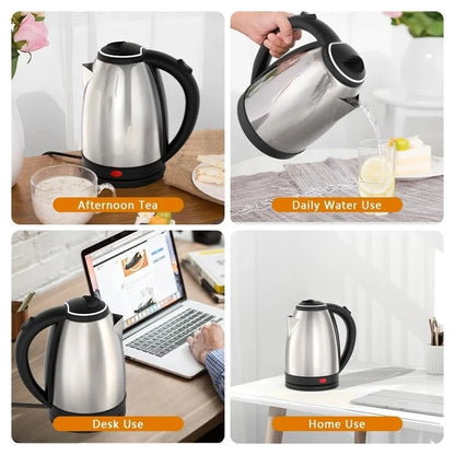 2L Electric Kettle — Large Capacity Stainless Steel Fast Boil Water Heater