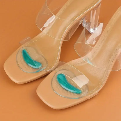 New Forefoot Pads for Sandals & High Heels – Silicone GEL Invisible Half-Size, Non-Slip Self-Adhesive Pads