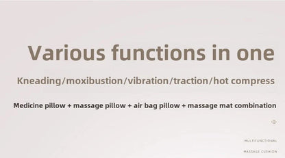 Multifunctional Electric Lumbar Traction Massage Mattress Cushion – Full Body Vibrations for Shoulder, Neck, Waist, and Back with Removable Cover