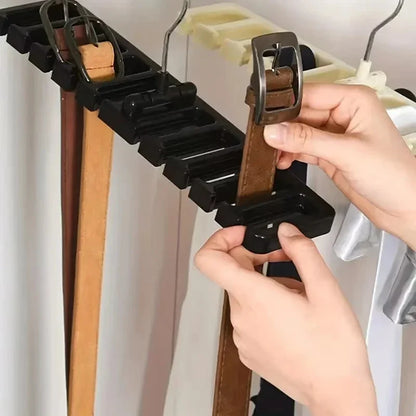 Rotating Tie & Belt Hanger — Multifunctional Scarf Organizer for Home Closet Storage Rack