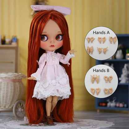 ICY DBS Blythe 1/6 BJD Doll - 30cm Jointed Body Tan Skin Anime Girl Toy