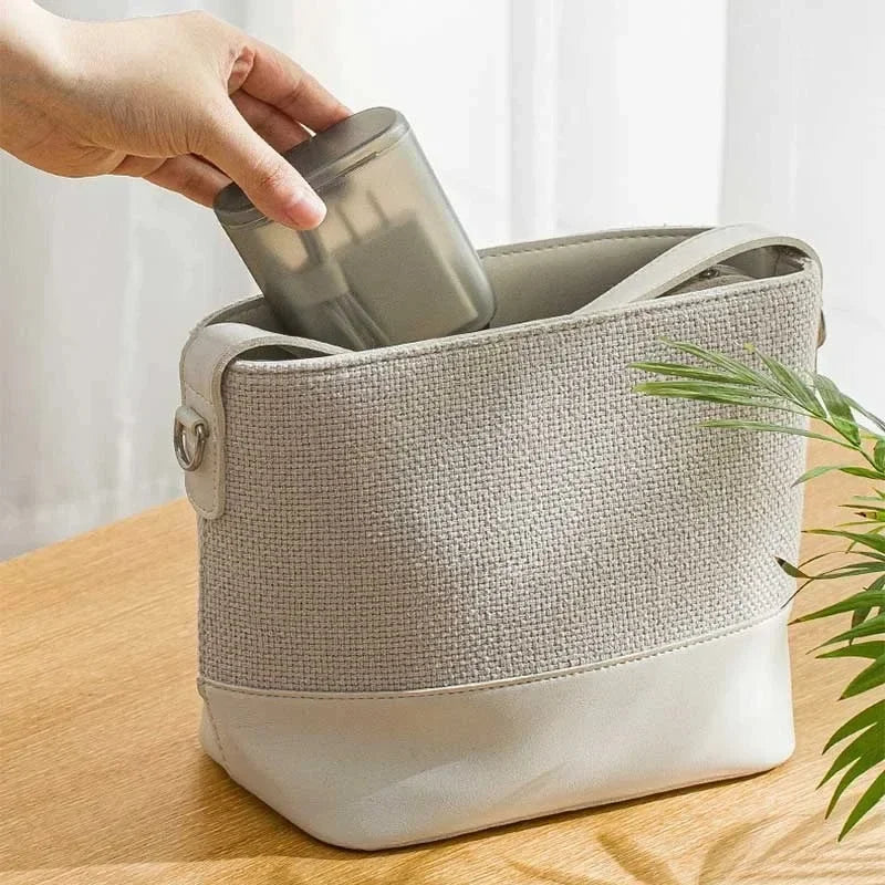 Desktop Data Cable Storage Box with Dustproof Cover - Transparent Container for Mobile Phone Chargers, Cable Wire Organization in Office or Home