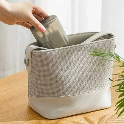 Desktop Data Cable Storage Box with Dustproof Cover - Transparent Container for Mobile Phone Chargers, Cable Wire Organization in Office or Home