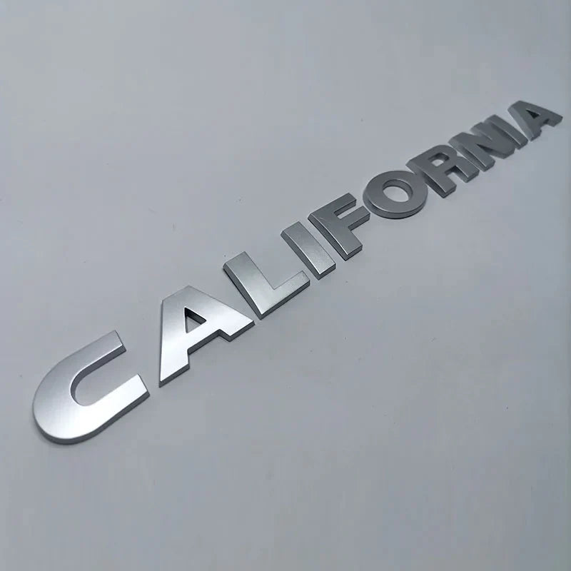 2020 California XXL Rear Lettering & 2019 California Ocean Trunk Emblem — Car Badge Replacement