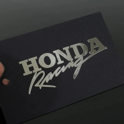 Waterproof Motorcycle Helmet Sticker – Silver and Gold Modification Decoration for Honda, Ideal Gift for Car Enthusiasts