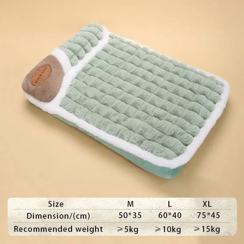 Winter Fluffy Pet Cushion | Warm Nest for Dogs & Cats | Detachable & Washable Snuggle Bed - Cozy Winter Comfort