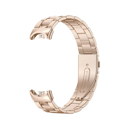 Metal Watch Strap for Xiaomi Mi Band 9/8 — Stainless Steel Smart Band Wristband with Folding Clasp