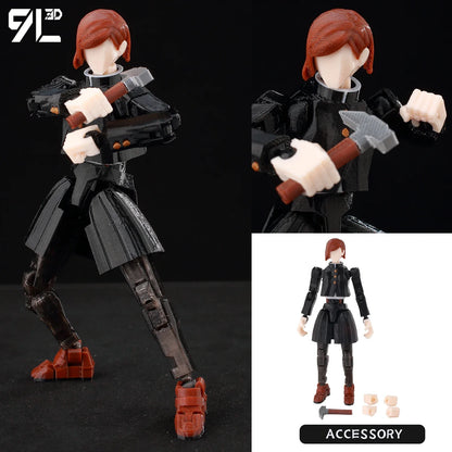 9L3D Printed Anime Action Figures — Jujutsu Kaisen Sukuna, Yuji, Yuta, Satoru Gojo Movable Mannequin Toys