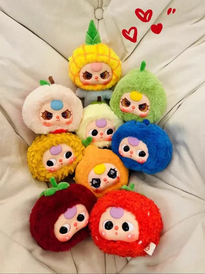 Baby Three Cute Fruit Plush Mystery Box — Stuffed Doll Blind Bag Toy for Girls, Perfect Birthday Gift