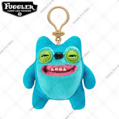 Original Fuggler Tooth Monster Keychain – Cute Wide-Eyed Plush Toy, Funny Ugly Monster Doll Pendant Gift