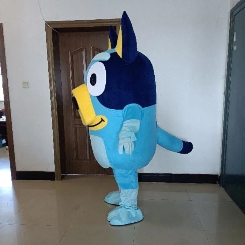 Blue Dog Mascot Costume - Adult Halloween Carnival & Party Cosplay Outfit