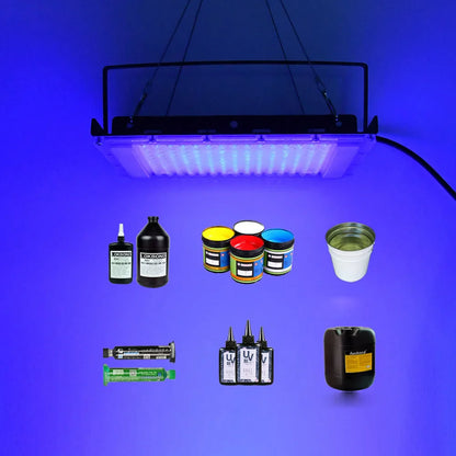 LED UV Curing Lamp — 100W/300W 365nm & 395nm Purple Light for Glue, Resin & Fluorescent Detection