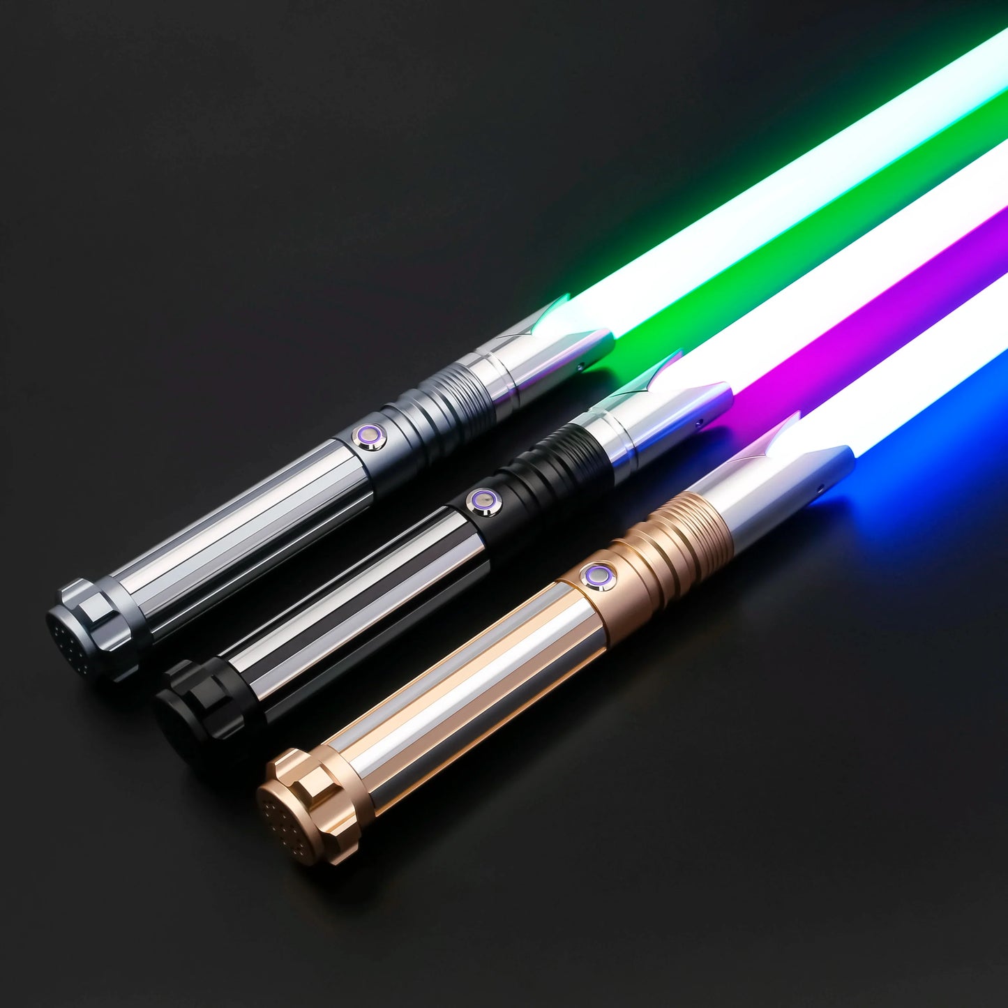TXQSABER Heavy Dueling Lightsaber – Neo Pixel RGB Laser Saber with Metal Hilt, Smooth Swing Combat Cosplay Luminous Toy for Kids