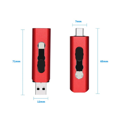 OTG USB 2.0 Type-C Flash Drive – Multi Capacity 4GB/8GB/16GB/32GB/64GB/128GB Pen Drive, Portable Memory Stick for Type-C Devices & Data Storage