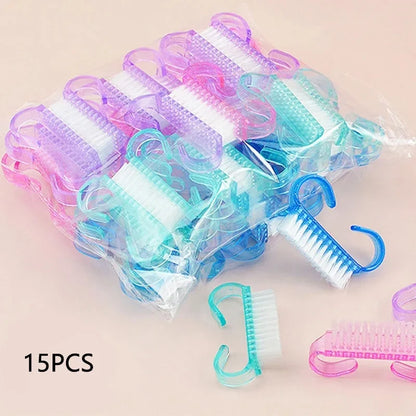 Nail Art Cleaning Brush - Soft Plastic Dust Removal Brush for Manicure Care