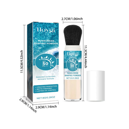 SPF50 Sunscreen Loose Powder – Full Coverage, Waterproof, Oil-Control Matte Setting Powder with Pore Blurring Sunblock