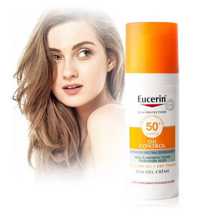 Eucerin Sun Age Defense SPF 50 Face Sunscreen Lotion – Hypoallergenic & Fragrance-Free with Hyaluronic Acid, 50ml