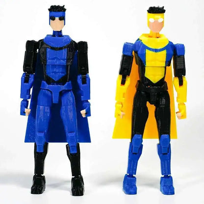 3D Printed Invincible 2.0 Superhero Action Figure – Multi-Jointed Anime Model, Shapeshift Toy & Gift Ornament