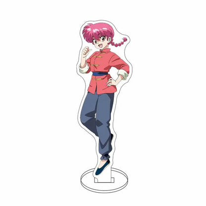 Ranma 1/2 Acrylic Stand Figure — 15cm Tendou, Akane, Hibiki & Ryoga Anime Model Plate, Cartoon Doll for Bedroom Display