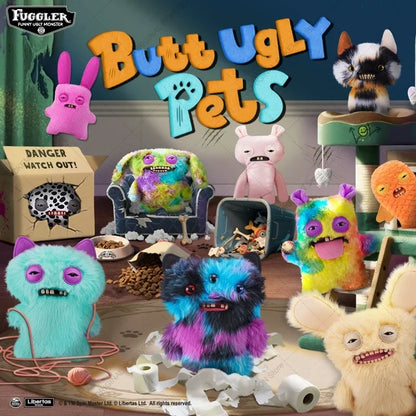 Original Fuggler Ugly Teeth Monsters Plush Toys – Butt Ugly Pets Snowman & Reindeer Dolls for Christmas & Kids Gifts