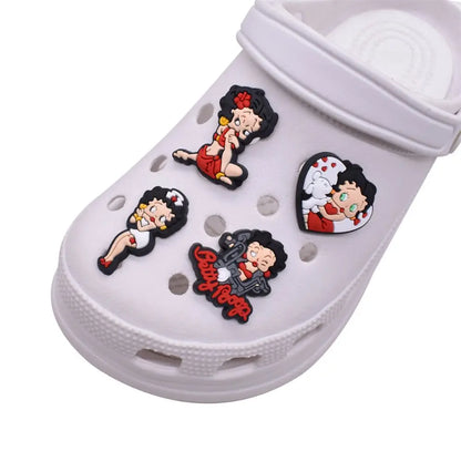 13pcs Fashion Girl Shoe Charms – Clog, Backpack & Wristband Accessories for Kids’ Gifts & Christmas