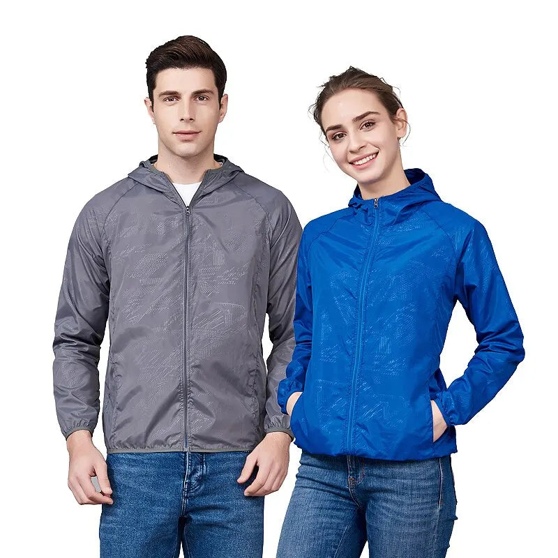 LNGXO Unisex Waterproof Hiking Jacket – Quick Dry Camping Windbreaker, Trekking, Fishing, Anti-UV Rain Coat for Men & Women