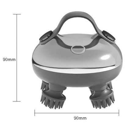 Electric Rechargeable Scalp Massager – Handheld Waterproof Head Scratcher for Stress Relief & Hair Care
