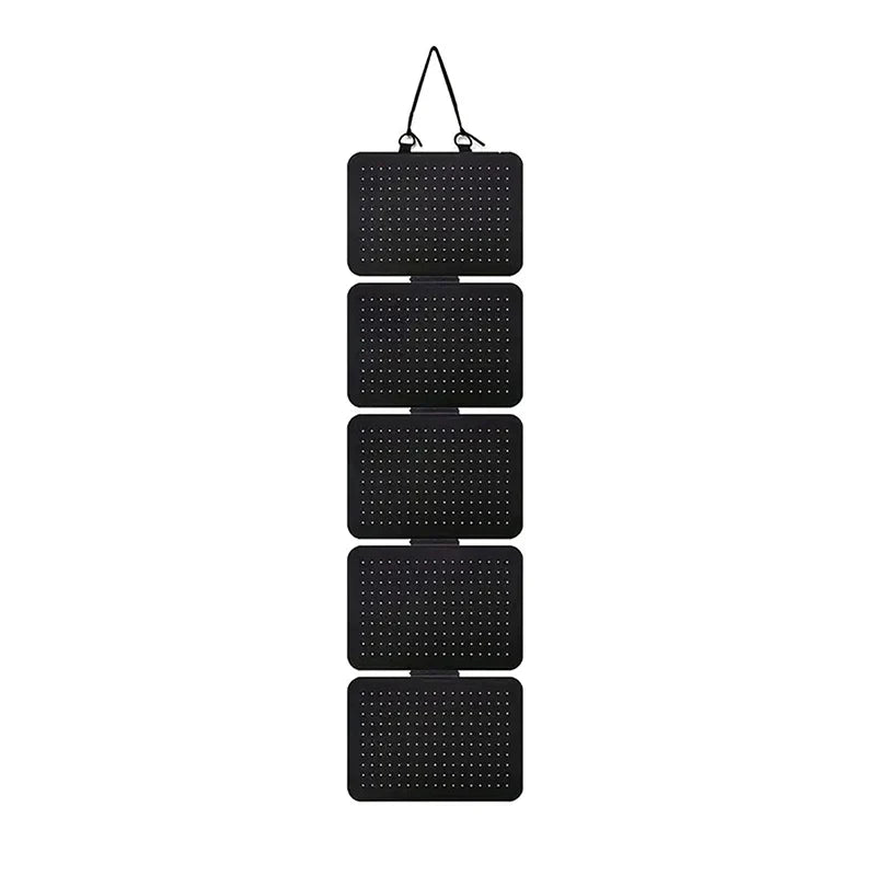 Foldable Felt Jewelry Organizer – 5-Tier Wall Hanging Earring & Pendant Display with Storage for Necklaces and Bracelets