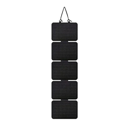 Foldable Felt Jewelry Organizer – 5-Tier Wall Hanging Earring & Pendant Display with Storage for Necklaces and Bracelets