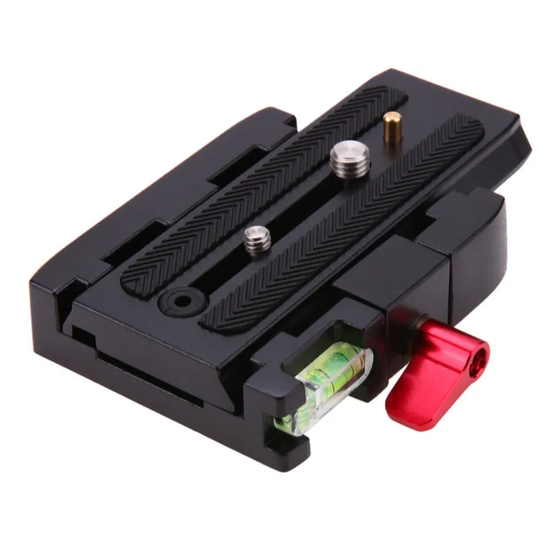 Quick Release Plate Adapter for Manfrotto 501/503/701HDV – Aluminium Tripod Clamp Replacement Kit 577/519/561/Q5 Compatible