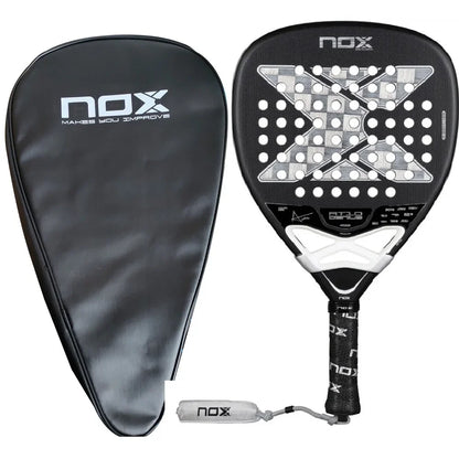 NOX Padel Tennis Racket - Carbon Fiber Diamond-Shaped EVA Sports Racquet