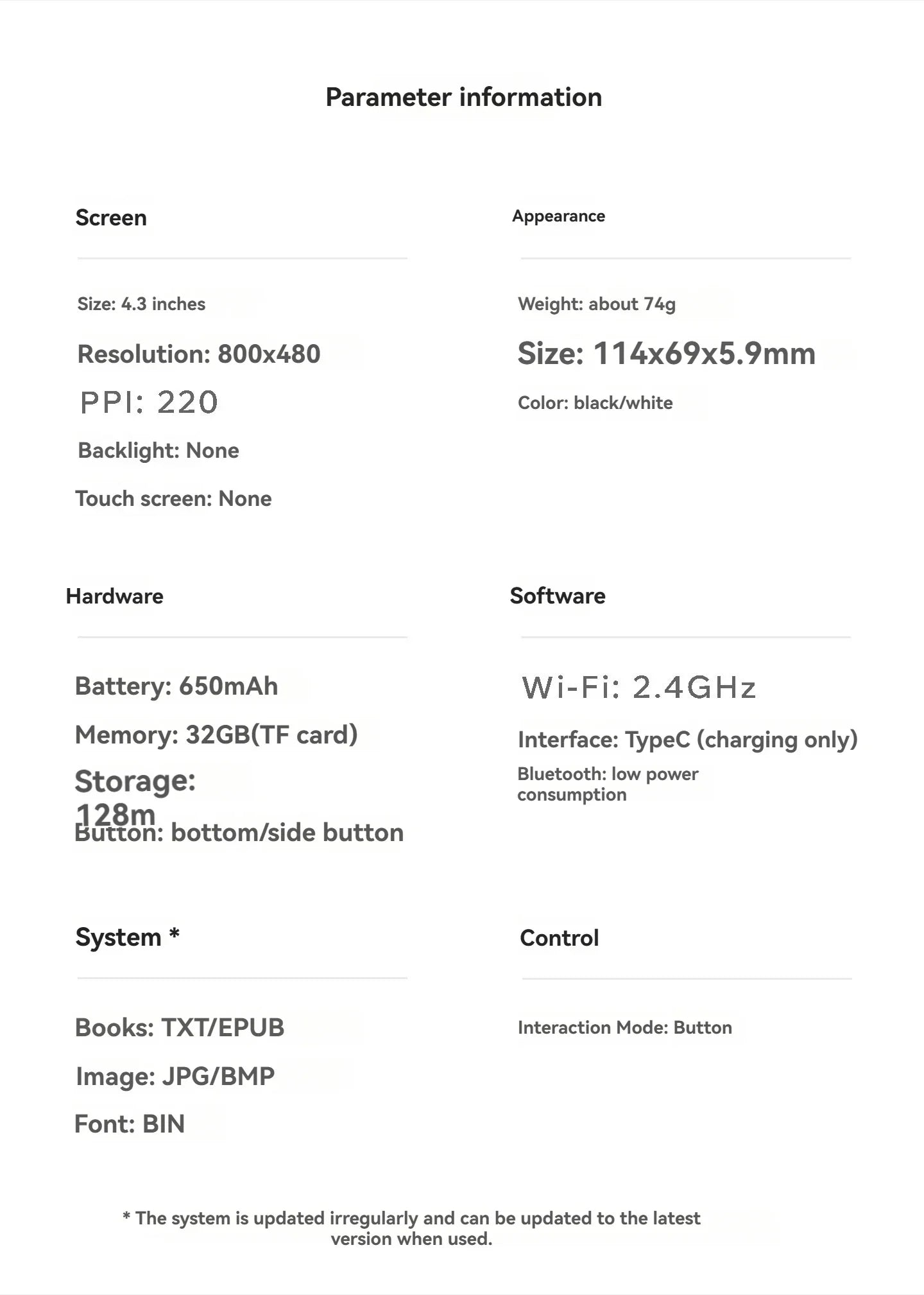 XTEINK X4 4.3" Portable E-Ink Reader — Magnetic, Lightweight, Ultra-Thin Screen, 800×480 Resolution 220PPI Set